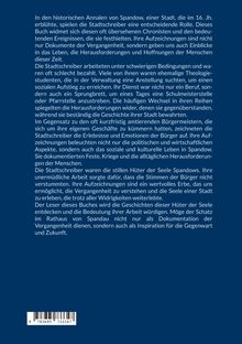 Ein längerer Text beschreibt die Rolle der Stadtschreiber in Spandow im 16. Jh. und ihre Bedeutung für die Geschichtsschreibung.