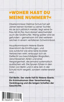 „WOHER HAST DU MEINE NUMMER?“ Kriminalroman über Schulz, Tote im Schwimmbad, Eberles Ermittlungen in Ost-Berlin.