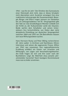 Texte beschreiben eine schulische Eskalation 1961 und die Aufarbeitung der Ereignisse durch zwei Autoren 60 Jahre später.