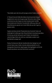 Text über den Verlust von Vernunft und Frieden; ergänzt durch lyrische Texte; Spiegel der Gesellschaft; Preisangabe in Euro.