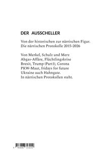 „DER AUSSCHELLER. Von der historischen zur närrischen Figur. Die närrischen Protokolle 2015-2026“, gefolgt von Themen.