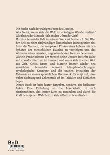 Ein tiefgründiges Buch über menschliches Dasein und Selbstfindung, das Introspektion und Alchemie thematisiert.