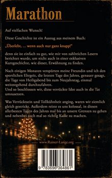 Der Text berichtet von einer Geschichte über die sportliche Herausforderung, von Heiligabend bis Neujahr durchzufahren.