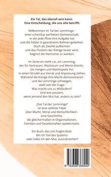 Texte über Lemminge, Macht und Moral. Diskussion über Anpassung und Mut zur Veränderung. ISBN unten. Sandhintergrund.
