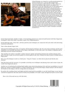 Erhard Brüning wird als erstklassiger Fingerstyle-Gitarrist beschrieben. Das Bild zeigt ihn mit einer Gitarre.