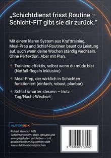 „Schichtdienst frisst Routine – Schicht-FIT gibt sie dir zurück.“ Tipps zu Fitness, Meal-Prep und Schlaf für Schichtarbeiter.