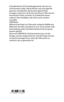 Text über Geheimnisse, Agenten und Intelligenz. Erwähnt ORPHEUS und die Frage, ein System zu besiegen. Unten ein Barcode.