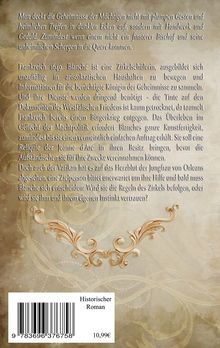 Beschreibung: Historischer Roman, Preis 10,99€. Verzierungen im Hintergrund, Weihnachts- und barockähnliches Muster.