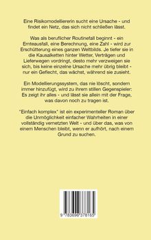 Gelber Hintergrund, deutscher Text über ein Modellierungssystem und das Buch "Einfach komplex", unten Strichcode.