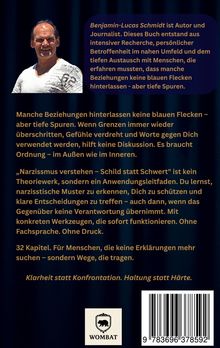 Text: Beschreibung eines Buches von Benjamin-Lucas Schmidt über tiefe Spuren in Beziehungen und das Verstehen von Narzissmus.