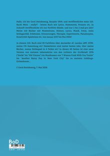 Text über Gerd Steinkoenig und sein 110. Buch, mit Themen wie Farben, Musik, Erfahrungen. Datum: 7. Mai 2026.