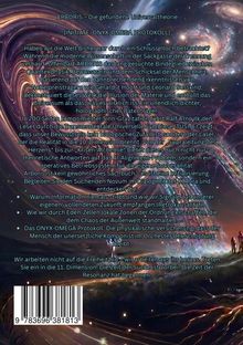 ARBORIS – Die gefundene Universaltheorie. Spiralgalaxien und bunte Nebel formen den Hintergrund. Ein Barcode unten.