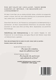 Text über Selbstführung und Selbstoptimierung: "Was muss ich verändern...?" vs. "Was brauche ich, um bewusst...?"