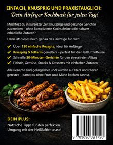 EINFACH, KNUSPRIG UND PRAXISTAUGLICH: Dein Airfryer Kochbuch. Zwei Schalen: eine mit Hähnchen, eine mit Pommes.