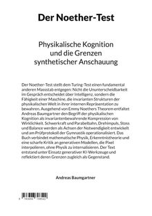 "Der Noether-Test: Physikalische Kognition und die Grenzen synthetischer Anschauung" von Andreas Baumgartner.