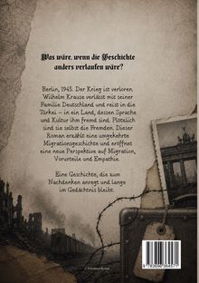 "Was wäre, wenn die Geschichte anders verlaufen wäre?" – Alte Karte und Foto mit Stacheldraht und Koffer vorne.