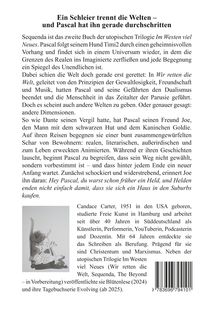 Ein Schleier trennt die Welten – und Pascal hat ihn gerade durchschritten. Ein Buchauszug mit einer Illustration links.