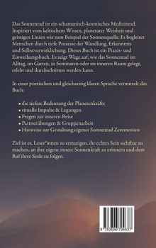 Ein Buchtext beschreibt das Sonnenrad als schamanisch-kosmisches Medizinrad, inspiriert von keltischem Wissen.