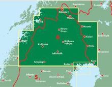 FuB Schweden 06 Lappland / Kiruna 1 : 400 000. Autokarte, Karten