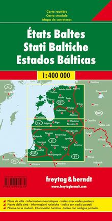 Baltische Staaten / Baltic States 1 : 400 000 Autokarte, Karten