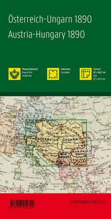 Österreich-Ungarn 1890, 1:1,5 Mio., Historische Karte, Karten