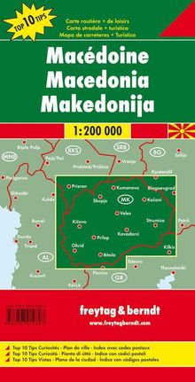 Mazedonien 1 : 200 000, Karten