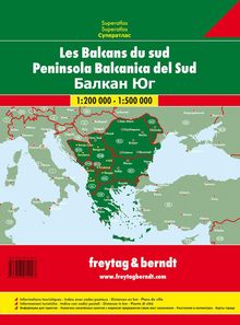 Balkan Süd 1 : 200 000 / 1 : 500 000, Karten