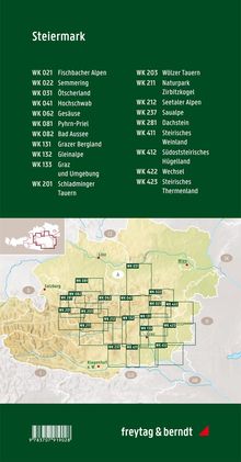 Steiermark, Wanderkarten Set 1:50.000, Karten