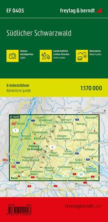 Südlicher Schwarzwald, Erlebnisführer 1:170.000, freytag &amp; berndt, EF 0405, Karten