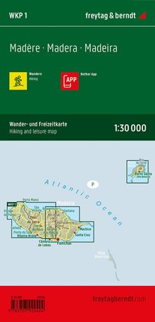 Madeira, Wander- und Freizeitkarte 1:30.000, freytag &amp; berndt, Karten