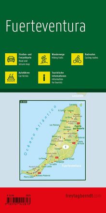 Fuerteventura, Straßen- und Freizeitkarte 1:100.000, freytag &amp; berndt, Karten