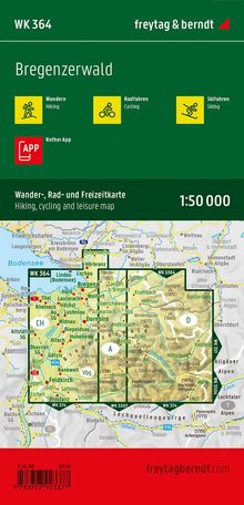 Bregenzerwald, Wander-, Rad- und Freizeitkarte 1:50.000, Karten