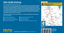 Text: „Oder-Neiße-Radweg. Von der Neiße-Quelle zur Ostsee. Live Update: Tracks und Infos zur Route aktuell laden.” Links Infotext, rechts Karte.