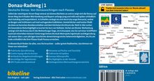 Donau-Radweg | 1. Deutsche Donau. Von Donaueschingen nach Passau. Karte zeigt Route und Städte von Deutschland nach Passau.