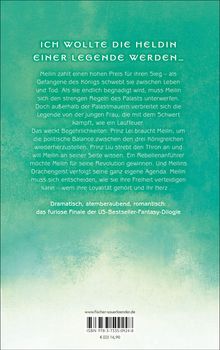 Grüner Hintergrund. Text: "Ich wollte die Heldin einer Legende werden...". Meilin kämpft für Freiheit, Liebe und Loyalität.