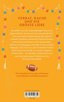 "Verrat, Rache und die große Liebe. Eine hinreißende Cozy Sports Romance. Illustration mit bunten Girlanden und Football."