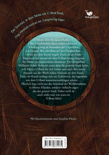 „Der Sommer, in dem Motte ein U-Boot fand, fing ziemlich normal an. Langweilig sogar.“ Unterwasser-Illustration in Bullauge.