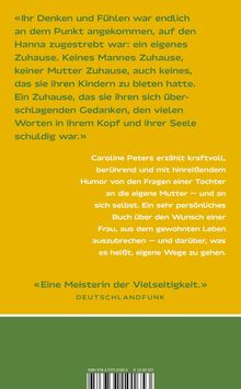 Caroline Peters: Ein anderes Leben, Buch