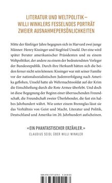 Willi Winkler: Kissinger &amp; Unseld, Buch