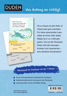 Susanna Moll: Duden Leseprofi - 3-Minuten-Leserätsel für Erstleser: Vorsicht, Dinos!, Buch