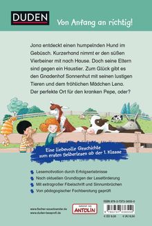 Annette Moser: Duden Leseprofi - Rettung für Hund Pepe, 1. Klasse, Buch