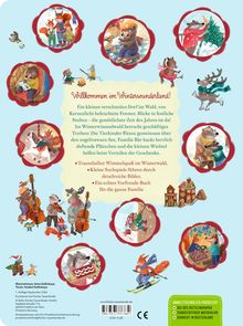Willkommen im Winterwunderland! Ein geschäftiges Tierdorf im Winter: Eislaufen, Plätzchenbacken, Geschenke verteilen.