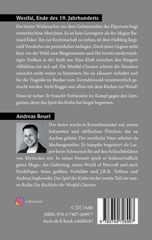 Andreas Reuel: Das Spiel der Krähe, Buch