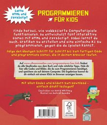 David Whitney: Programmieren für Kids - Entwickle fünf Games mit HTML und JavaScript, Buch