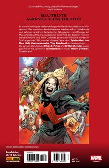 Blutrote Marvel-Geschichte über Zombies. Helden wie Spider-Man und Hulk in einem illustrativen Kampf gegen Monster. Ab 18 Jahren.