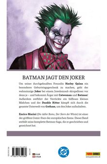 „BATMAN JAGT DEN JOKER“ beschreibt eine verrückte Geschichte mit einem berühmten Comic-Schurken, illustriert in Comic-Stil.