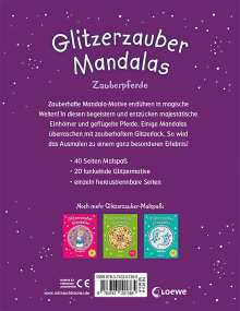 Glitzerzauber-Mandalas - Zauberpferde, Buch