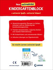 Mein extradicker Kindergartenblock, Buch