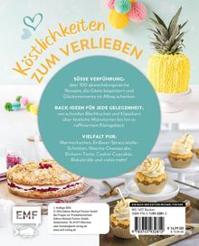 Titel: Köstlichkeiten zum Verlieben. 
Beschreibung: Über 100 Rezepte. 
Verschiedene Kuchen und Torten abgebildet.