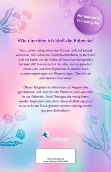 Aktualisierte Neuausgabe: Rosa-blauer Hintergrund mit floralen Mustern, Logo von "Oetinger".